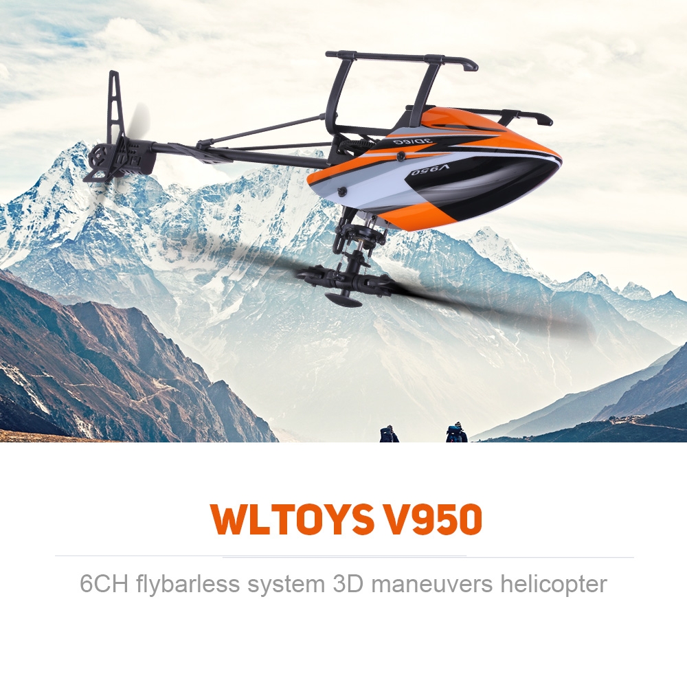 V950 6Ch Flybarless Radio Controlled