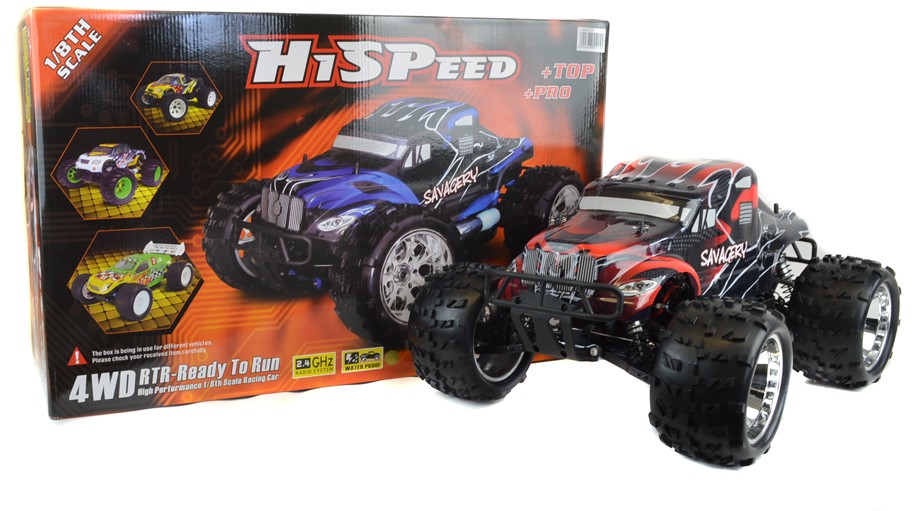 HSP 1:8 RC Box with Model