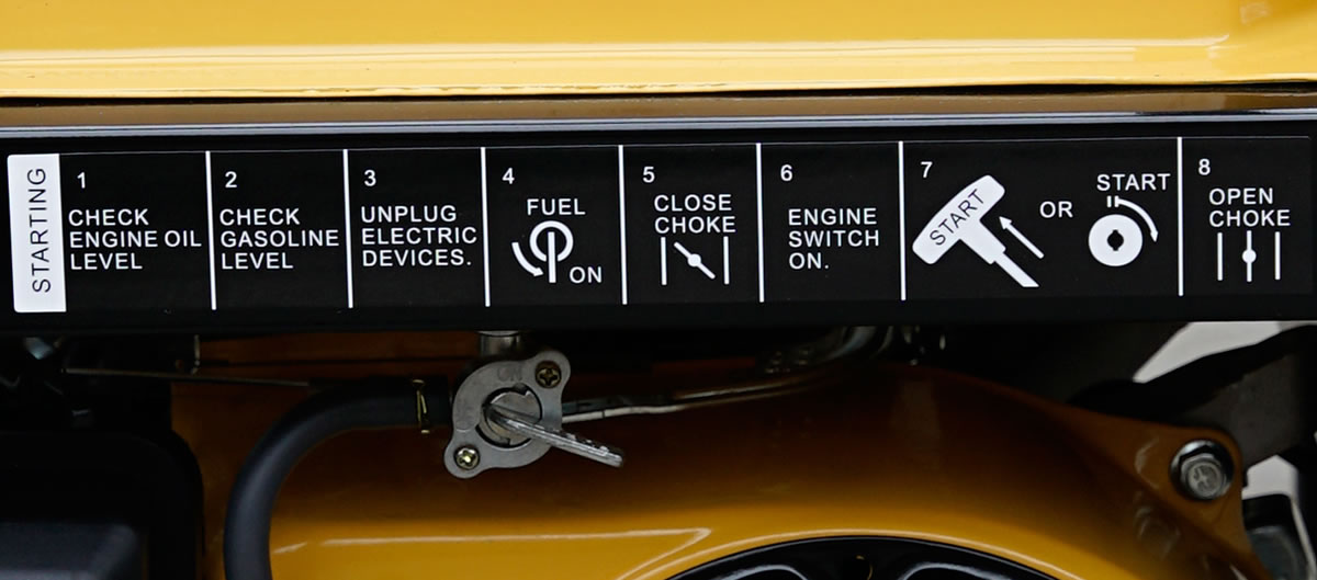 Easy pull start engine.