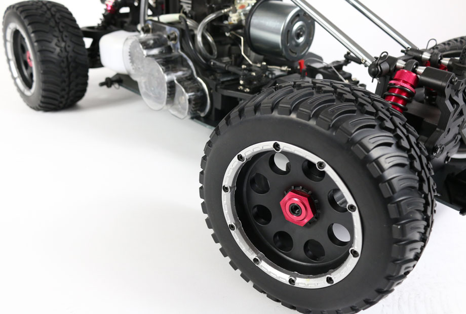 Reely Carbon Fighter III 1:6 RC Car Gasoline Buggy Rear Wheel